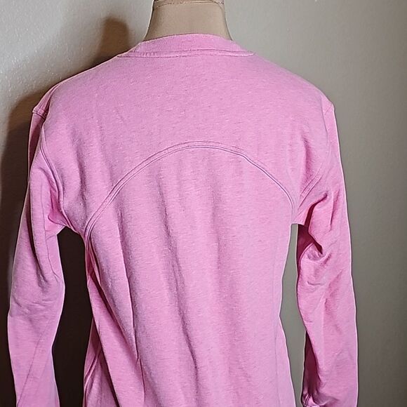 Lululemon 2 All Yours Crew Terry Heathered Azalea Pink Sweatshirt cotton - Picture 5 of 10